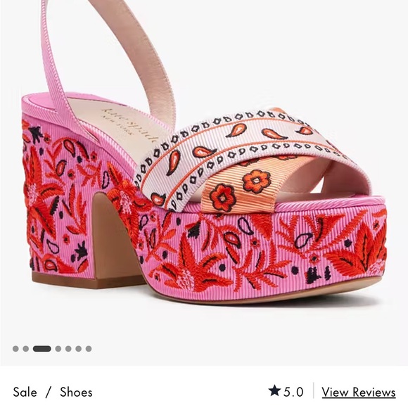 Kate Spade Rio Patchwork Platform Sandals - Picture 2 of 12